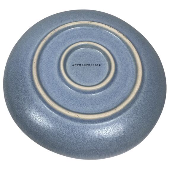 Anthropologie Mineral Salad Plate 8.75" Blue Round Kitchenware Dish Stoneware - Picture 2 of 6